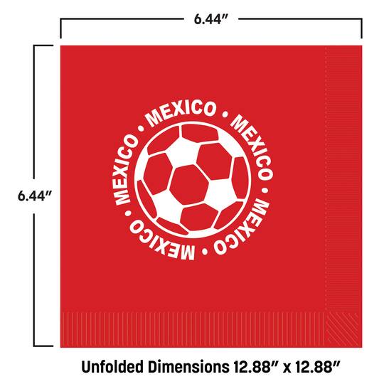 Mexico Soccer Luncheon Napkins, 32ct.